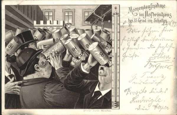 Hofbraeuhaus Muenchen Bier Thermometer