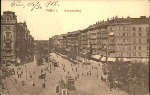 Wien Schottenring Straßenbahn
