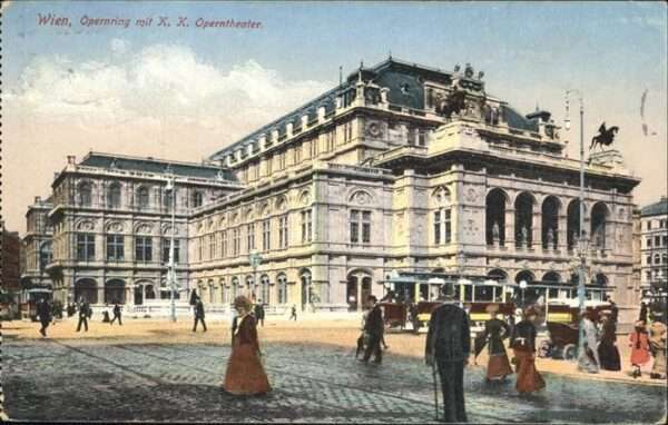 Wien Opernring Operntheater Straßenbahn