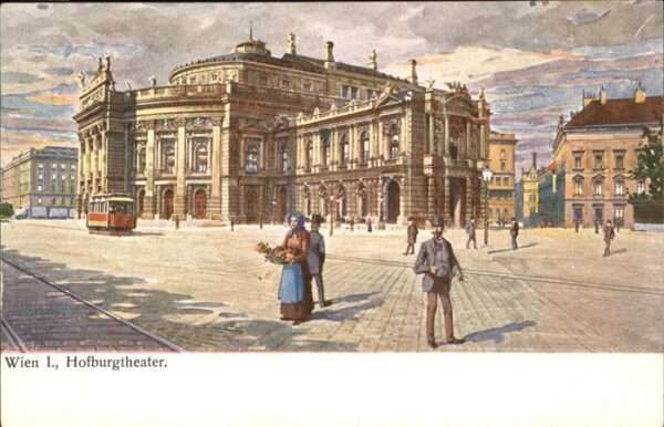 Wien Hofburgtheatar Straßenbahn