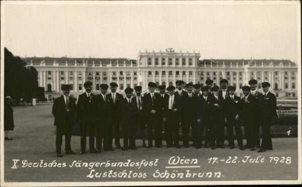 Wien Deutsches Sängerbundfest Schönbrunn