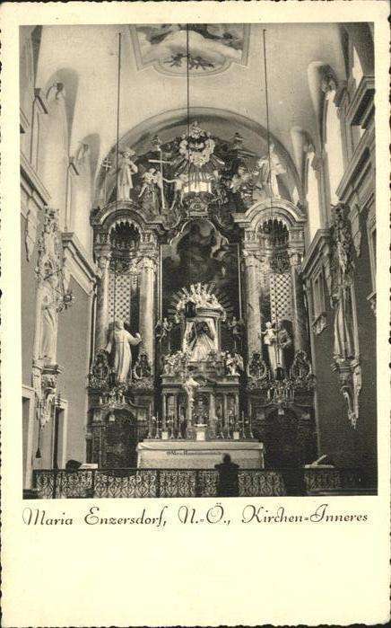 Enzersdorf Niederoesterreich Maria Kirchen Inneres Altar