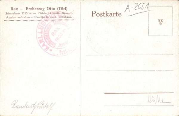 Rax Erzherzog Otto Törl Schutzhaus – Bild 2