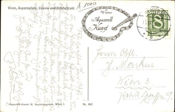 Wien Aspernplatz Urania Kristallcafe Strasse – Bild 2