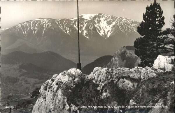Hohe Wand Grosse Kanzel Schneeberg