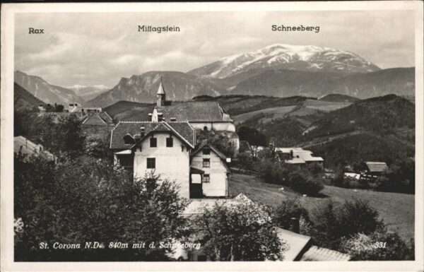 St Corona Wechsel Schneeberg Rax Mittagstein