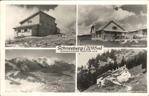 Schneeberg Oesterreich Fischerhütte Damböckhaus Baumgartnerhau