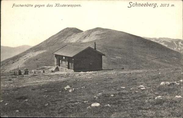 Fischerhuette Schneeberg Klosterwappen