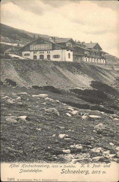 Schneeberg Oesterreich Hotel  Hochschneeberg