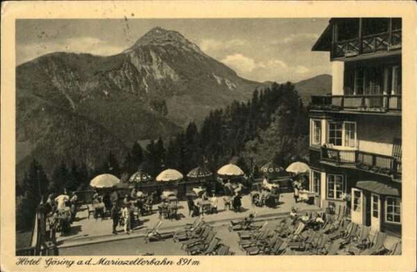 Mariazellerbahn  Hotel Gösing Terasse