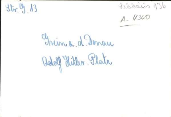 Grein Donau Oberoesterreich A. H.-Platz – Bild 2
