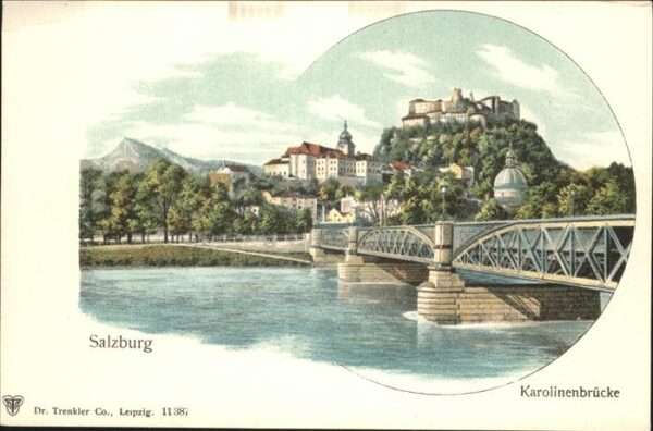 Salzburg Oesterreich Karolinenbrücke