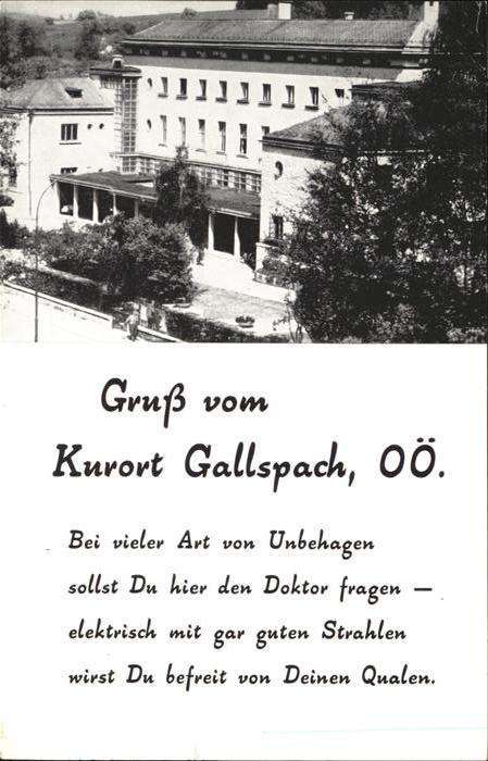 Gallspach Kurort Spruch
