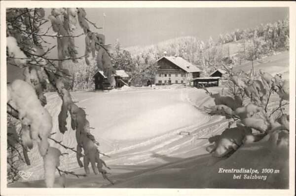 Salzburg Oesterreich Erentrudisalpe Winter