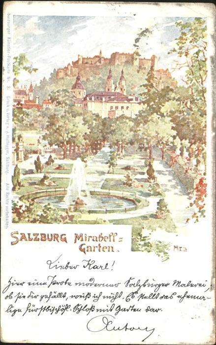 Salzburg Oesterreich MIrabell Garten