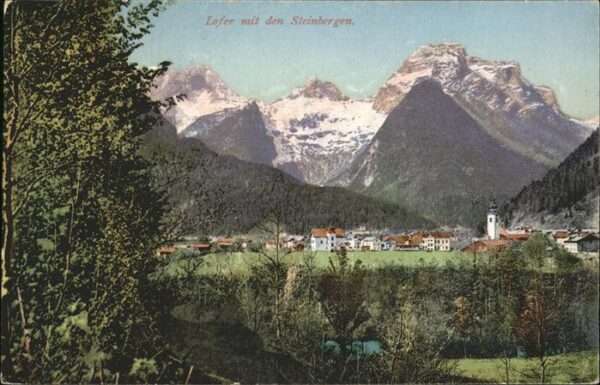 Lofer Teilansicht Lofer Saalachtal Steinberge