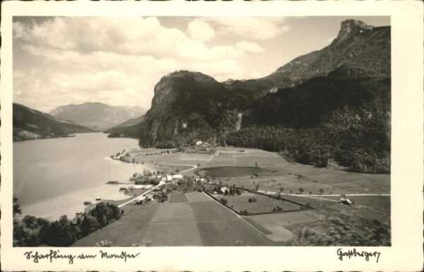 Scharfling Panorama Scharfling am Mondsee