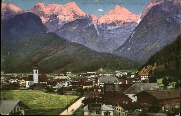 Lofer Teilansicht Lofer Kirche Saalachtal Ste