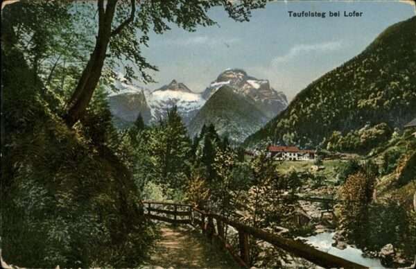Lofer Teufelsteg bei Lofer Saalachtal Steinbe