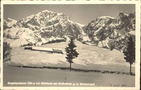 Muehlbach Hochkoenig Koppalpenhaus am Hochkönig Wetterwand B