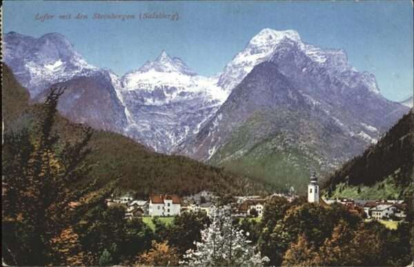 Lofer Panorama Lofer Saalachtal Steinberge