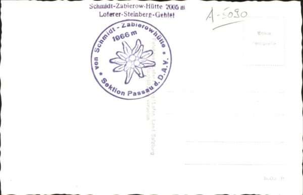Lofer Schmidt_Zabierow_Hütte Breithorn Steinb – Bild 2