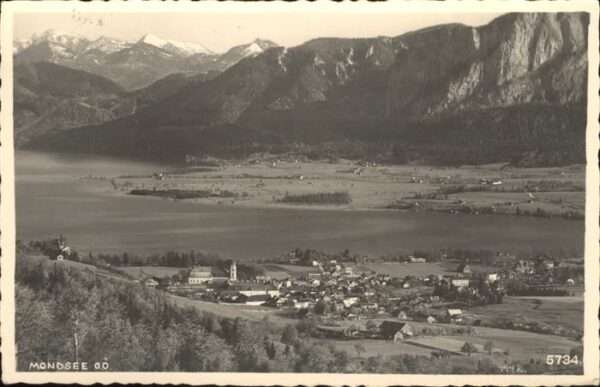 Mondsee Salzkammergut Teilansicht Mondsee Kloster Stiftskirch