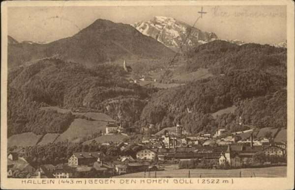 Hallein Teilansicht Hallein Tennengebirge Hoher