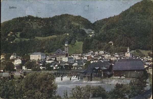 Hallein Teilansicht Hallein Salzach Brücke Tenn