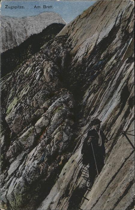 Bergsteigen Klettern Zugspitze Am Brett