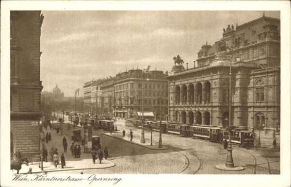 Strassenbahn Kärntnerstrasse Opernring Wien