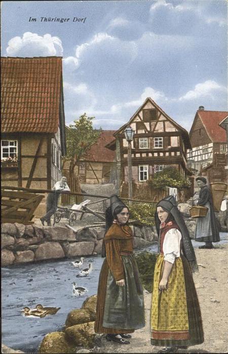 Trachten Thüringen Dorf Enten