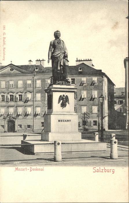 Mozart Wolfgang Amadeus Denkmal Salzburg