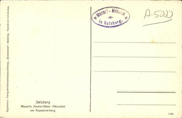Mozart Wolfgang Amadeus Zauberflötenhäuschen – Bild 2