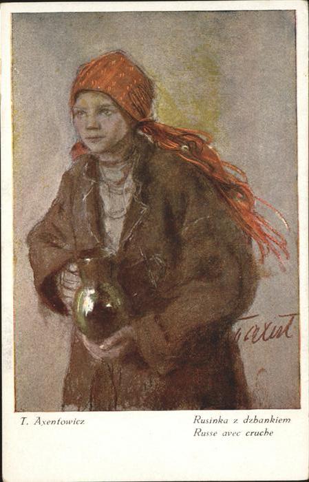 Kuenstlerkarte T Axentowicz Russin