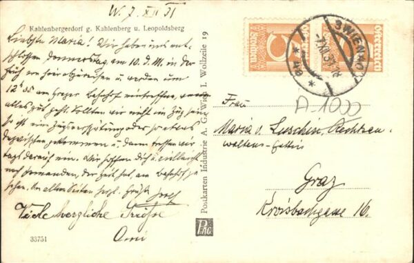 Dampfer Seitenrad Kahlenberg Wien – Bild 2