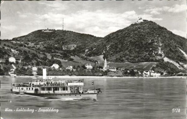 Dampfer Seitenrad Wien Kahlenberg Leopoldsberg