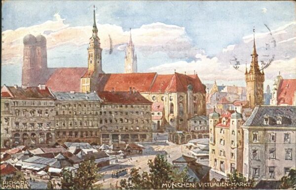 Wagner Richard Kuenstler München Victualien Markt