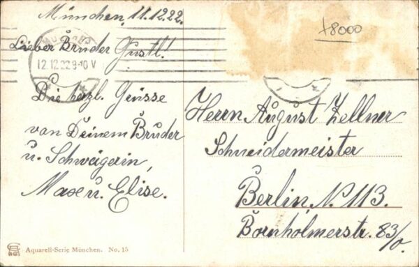 Wagner Richard Kuenstler München Victualien Markt – Bild 2