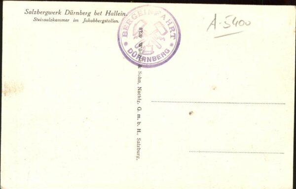Salzbergwerk Dürnberg Hallein Jakobbergstollen – Bild 2