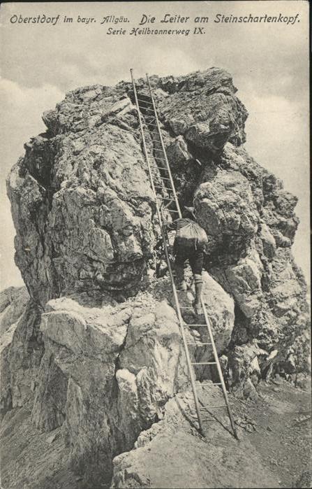 Bergsteigen Klettern Leiter Steinschartenkopf Oberstdorf All