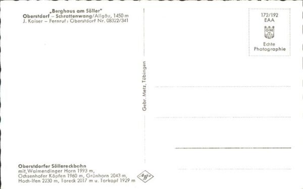 Sessellift Oberstdorf Schrattenwang Söllereckbahn – Bild 2