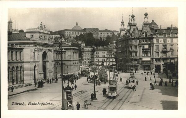 Strassenbahn Zürich Bahnhofplatz