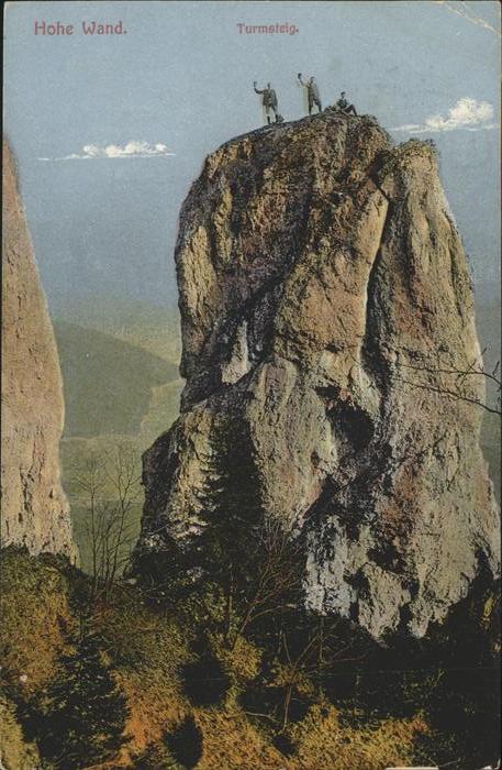 Bergsteigen Klettern Hohe Wand Turmsteig