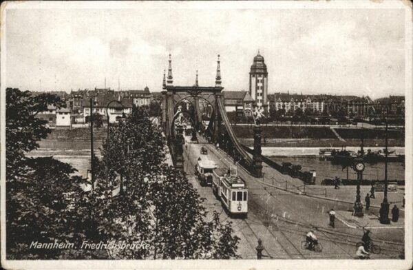 Strassenbahn Mannheim Friedrichsbrücke