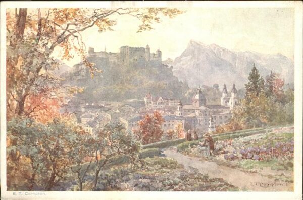 Compton E. H. Nr 87 Salzburg vom Kapuzinerberg