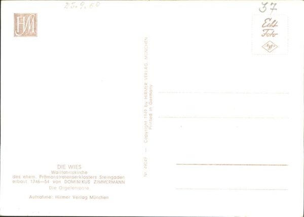 Kirchenorgel Die Wies Steingaden – Bild 2