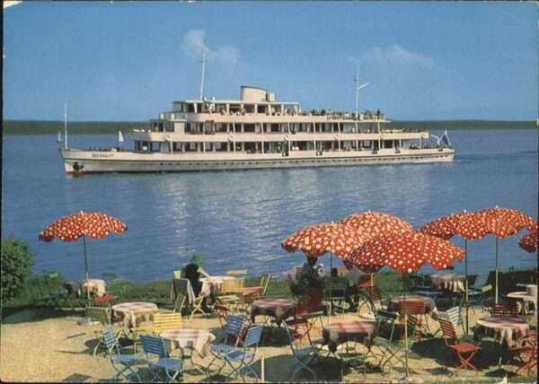 Dampfer Binnenschifffahrt MS Seeshaupt Strand Tutzing