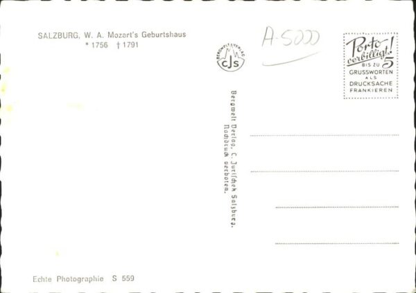 Mozart Wolfgang Amadeus Geburtshaus Salzburg – Bild 2
