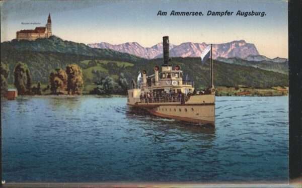 Dampfer Binnenschifffahrt Ammersee Augsburg
